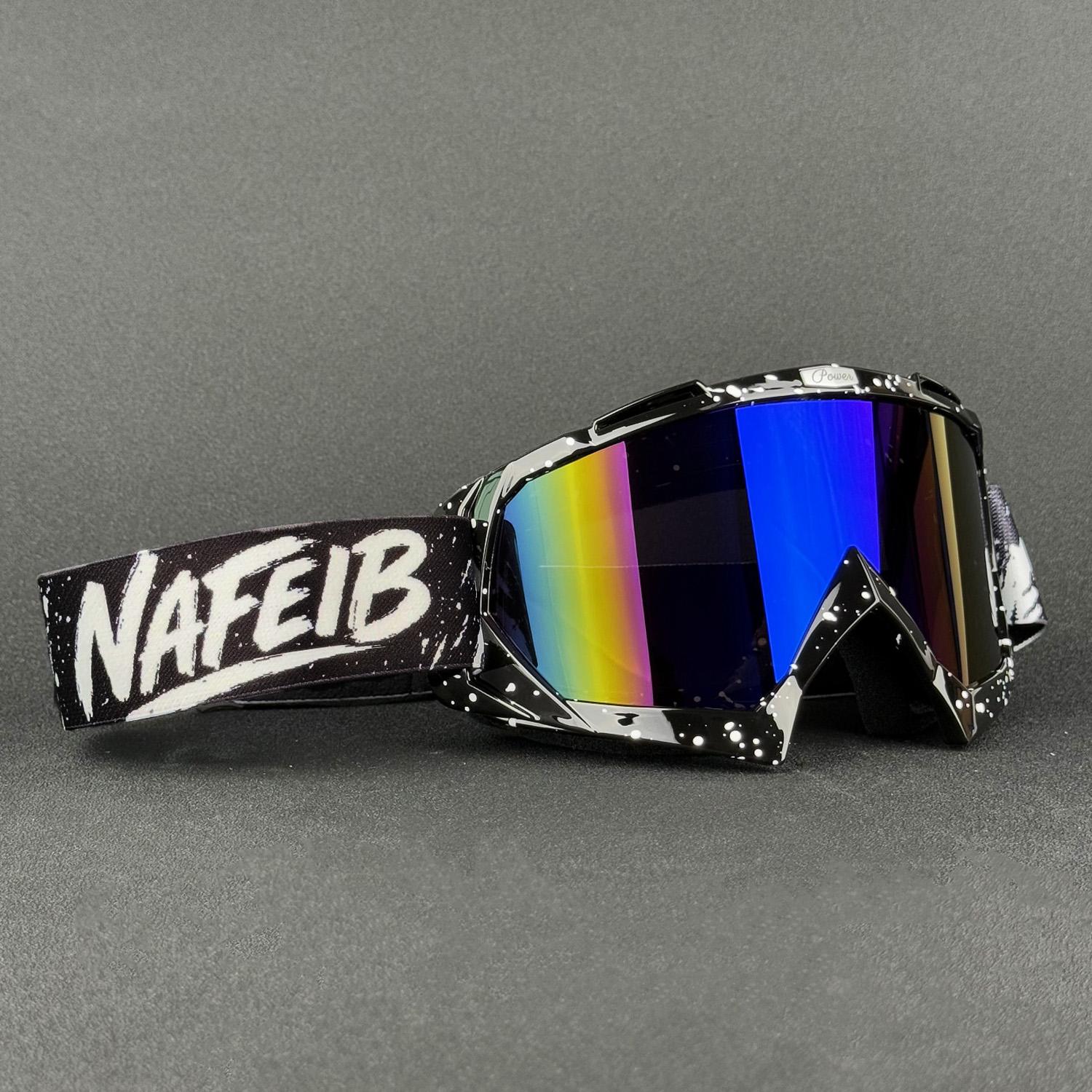 

Мотоциклетные очки NAFEIB, очки для мотокросса, солнцезащитные очки для бездорожья для мужчин, маска для MTB и квадроцикла, ветрозащитная защита, очки для велоспорта и гонок.