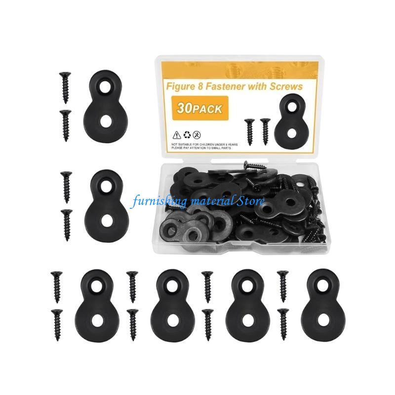 Y5GD Strong Metal Figure 8 Fastener Plates with Screws for Office Furniture Assembly