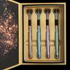 4pcs Ultra-Soft Bristle 3-Sided Toothbrush Set for Adults - Deep Clean & Gum Protection, Manual Brushes in Gift Box