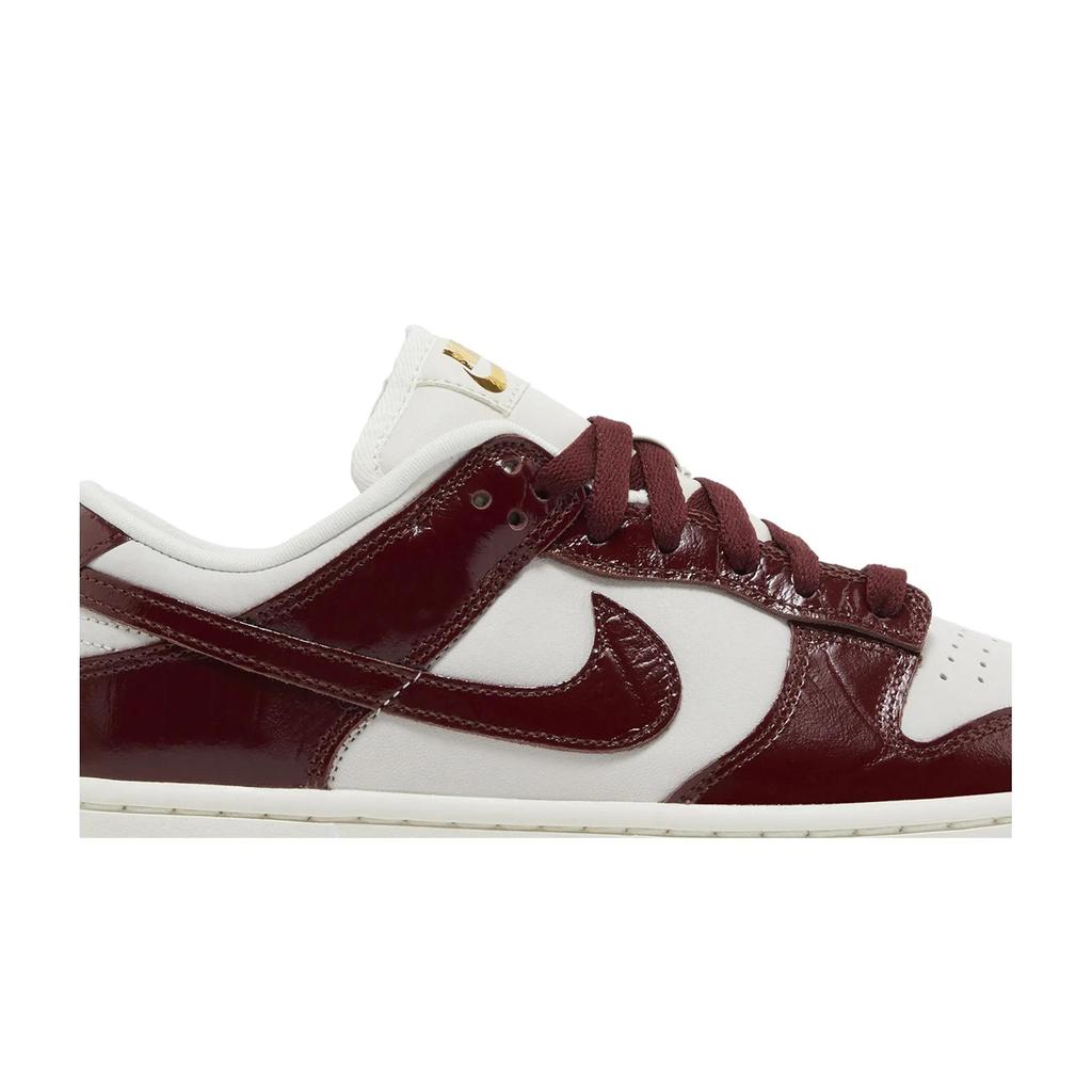 Nike Dámské Dunk Low LX 'Team Red Croc' (dámské velikosti) Phantom / Tmavě červená / Béžová / Světle hnědá podrážka Skate boty FJ2260 004