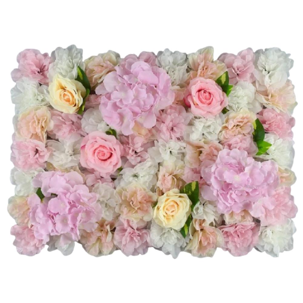 60X40cm Artificial Flower Wall Panels Handmade Silk Rose Flower Wall  Home Decor