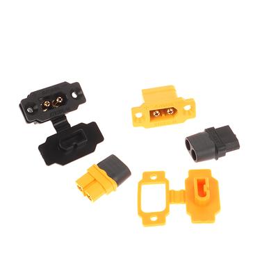 5 Stück Schwarz Gelb Xt60Be-M Stecker Buchse Kabelstecker Wasserdichte Abdeckung Für Rc Fpv Ladegerät Batterie Motor Esc