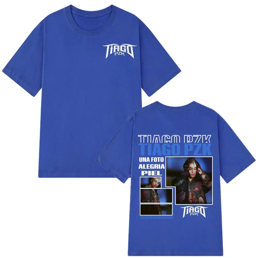 Rapper TIAGO PZK Album 2026 Tour Tee Men Women Hip Hop Tshirts Summer Harajuku Oversized Cotton Gothic Punk Tshirts Streetwear