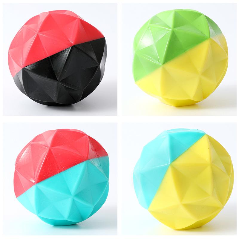 

Pippi Tao TPR Colorful Diamond Ball Dog Toys Amazon Dog Training Teeth Grinding Pet Toys
