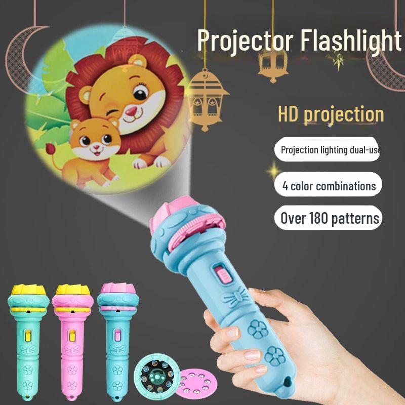 

Douyin Kids Mini Projection Flashlight - Early Education Toy & Gift No Cards Included