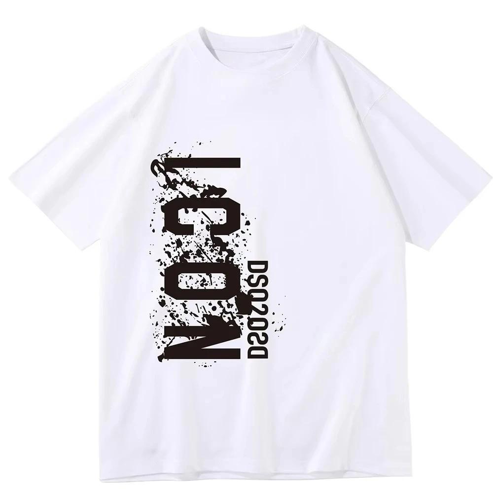 New Highquality Printed Cotton T Shirts Fashion Trend Unisex Women Same Comfortable Loose Shortsleeved Yk Ins Tshirt