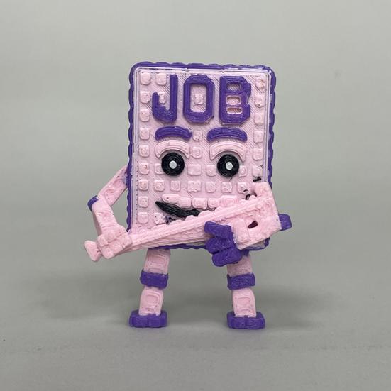 3D Printed Desktop Figurine Flexible Articulated Fidget Toy Collectible Ornament for Home Office Executive Desk Decor