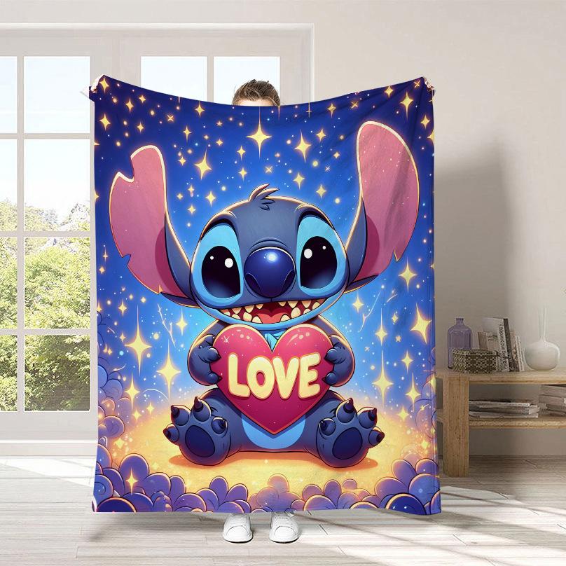 Couverture Dessin Animé Stitch Couverture Peluche Mignonne Stitch Couverture Quatre Saisons