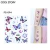 Party Stickers, Trendy Gold and Silver Embossed Valentine's Day Tattoo Stickers, Waterproof and Long-lasting Fake Tattoo Stickers