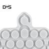 Silicone Hanger Mold 8/11 Rings Handmade Clothes Scarf Tie Belt Hanger Epoxy Resin Casting Mold Hanger Making Mould DIY Craft Lovers Gift