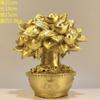 Brass Ornament Money Ingots Prosperity Tree Generational Wealth Home Shop Office Decoration Opening Gift