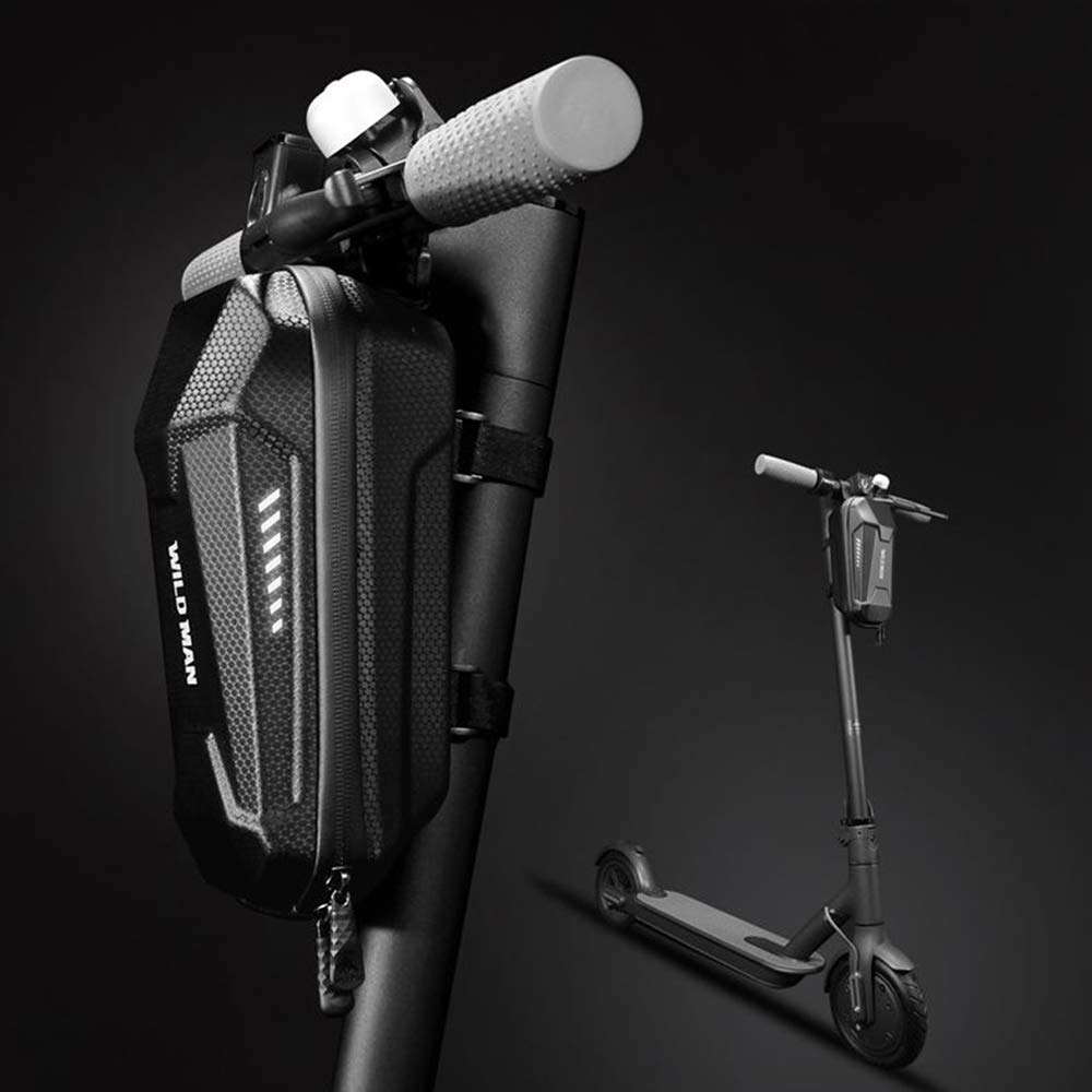 WILD MANEVA Hard Waterproof Shell Scooter Front Bag for Scooters and Folding Bikes (3L)