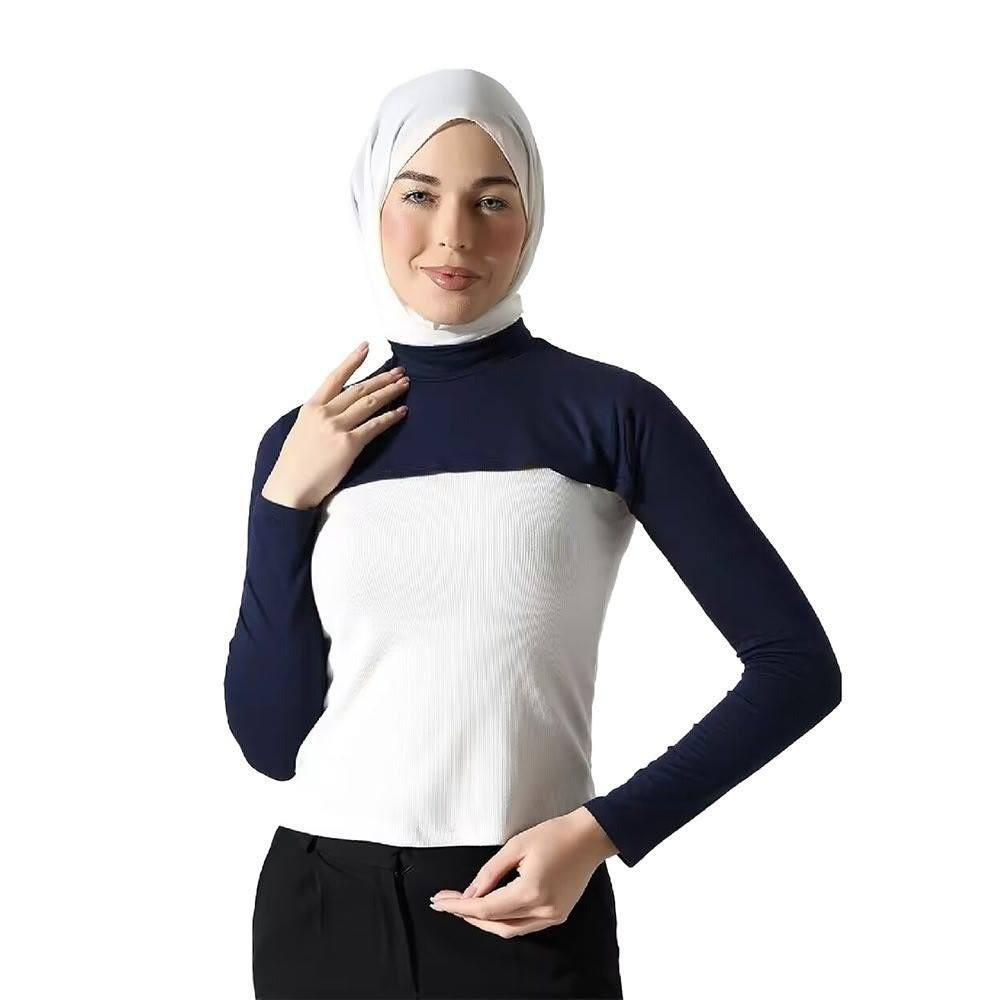 Solid Color Summer Ice Silk Sleeves Full Neck Long Sleeves Shawl UV Resistant Shawl Sports