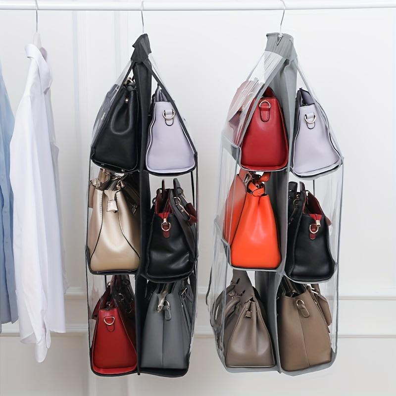 1PC 6/8 Pocket Hanging Handbag Storage Rack, Multifunctional Oxford Cloth Storage Rack Ideal Storage Artifact for All Bags