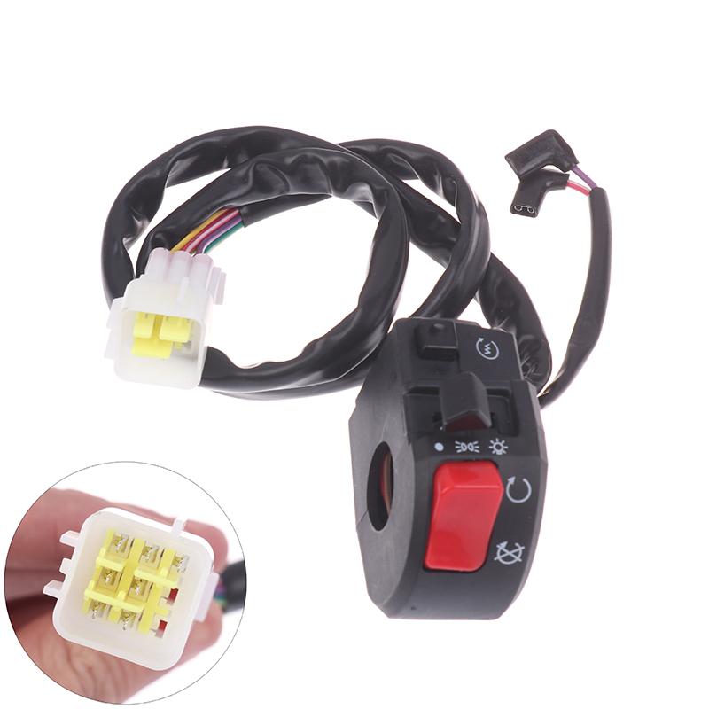 1/2Pcs 22Mm Motorcycle Handlebar Switches Motorbike Horn Button Turn Signal Electric Fog Lamp Light Start Handle Controller
