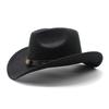 Western Cowboy Fedora Hat For Men And Women With Wool Felt Sun Protection