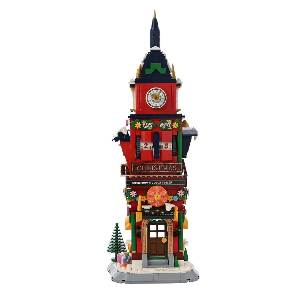 Toy Shop Christmas Clock Tower Brick Building Set Age 6+