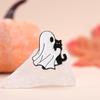 Unique Creative Halloween Skeleton Cat Brooch In Whimsical Design For Stylish Decoration