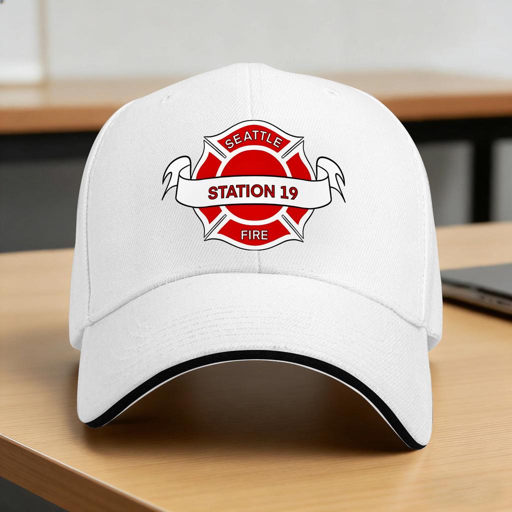 Seattle Fire Department Badge Casual Baseball Cap Outdoor Sports Trucker Hat Spring Sun Men Women Stylish Baseball Caps