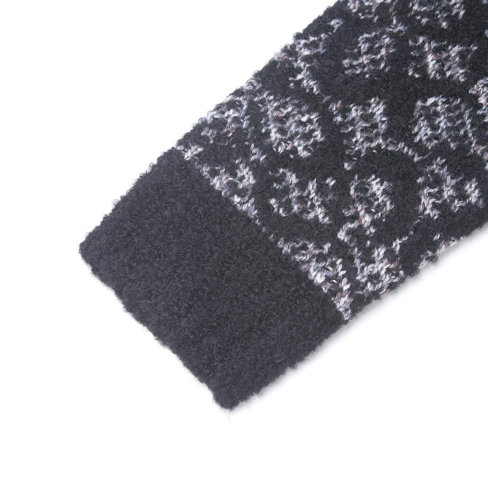 Coach FW22 Pattern Printed Loose Casual Crew Neck Long Sleeve Sweatshirt Women Sweatshirt Black CF886-BK-BR