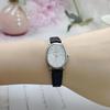 Oval Women's Leather Strap Quartz Watch – Elegant and Stylish Design