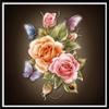 Pittura diamante 5D Fai da te Paesaggio Fiore Colore Rosa Ricamo diamante Ricamo diamante