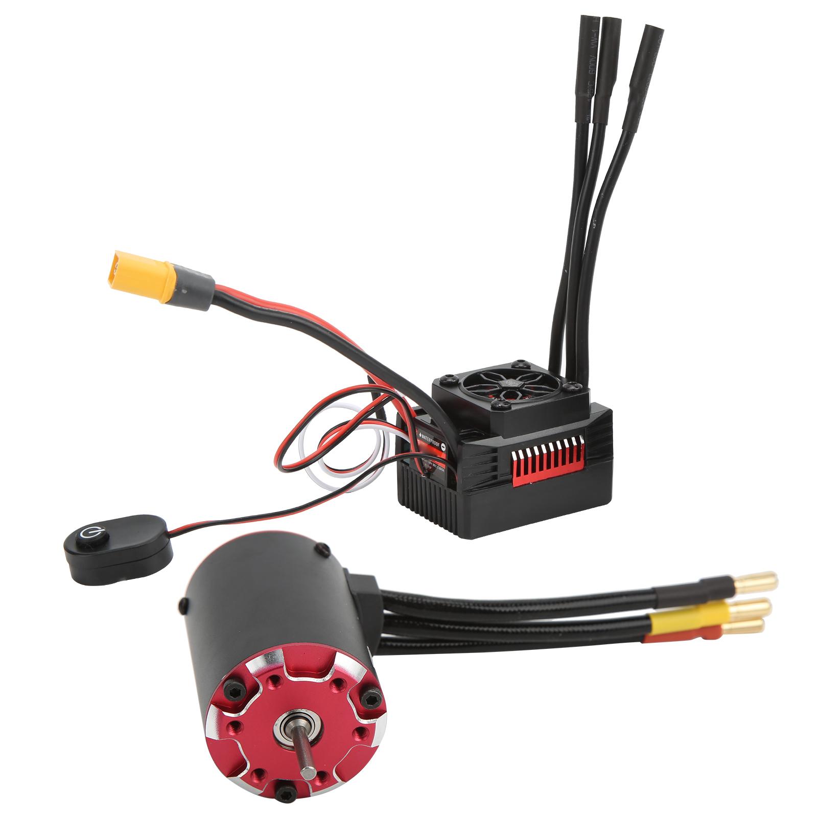 

3650 Надзвуковий безколекторний двигун 60A ESC Набір з датчиком температури 3650 4350KV Безколекторний двигун для 110