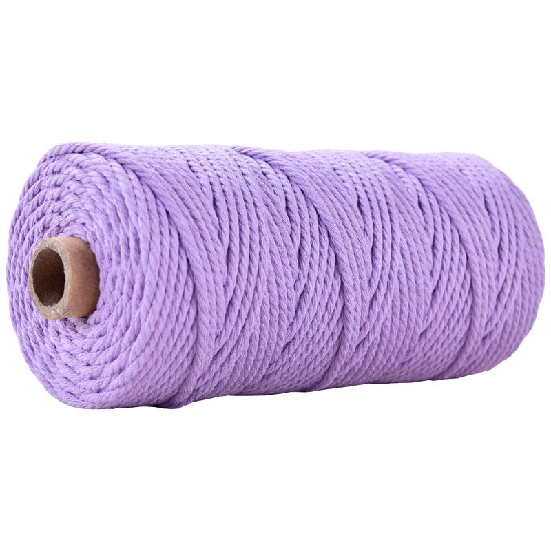 3mm Colored Cotton Rope for DIY Weaving, Tapestry, Binding, and Decorative Use