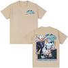 JoJo's Bizarre Adventure Anime Druck Lässiges Vintage Kurzarm Damen und Herren Mode Bequemes T-Shirt