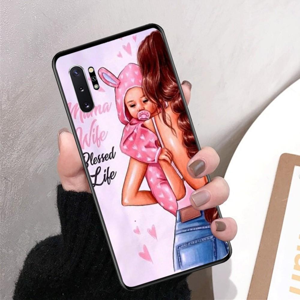 

Super Mom Baby Girl Boy Phone Case For Samsung Note 8 9 10 20 pro plus lite M 10 11 20 30 21 31 51 A 21 22 42 02 03 Samsung A2 Core