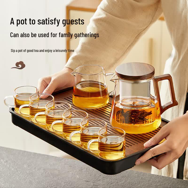 Heat-Resistant Glass Teapot with Infuser