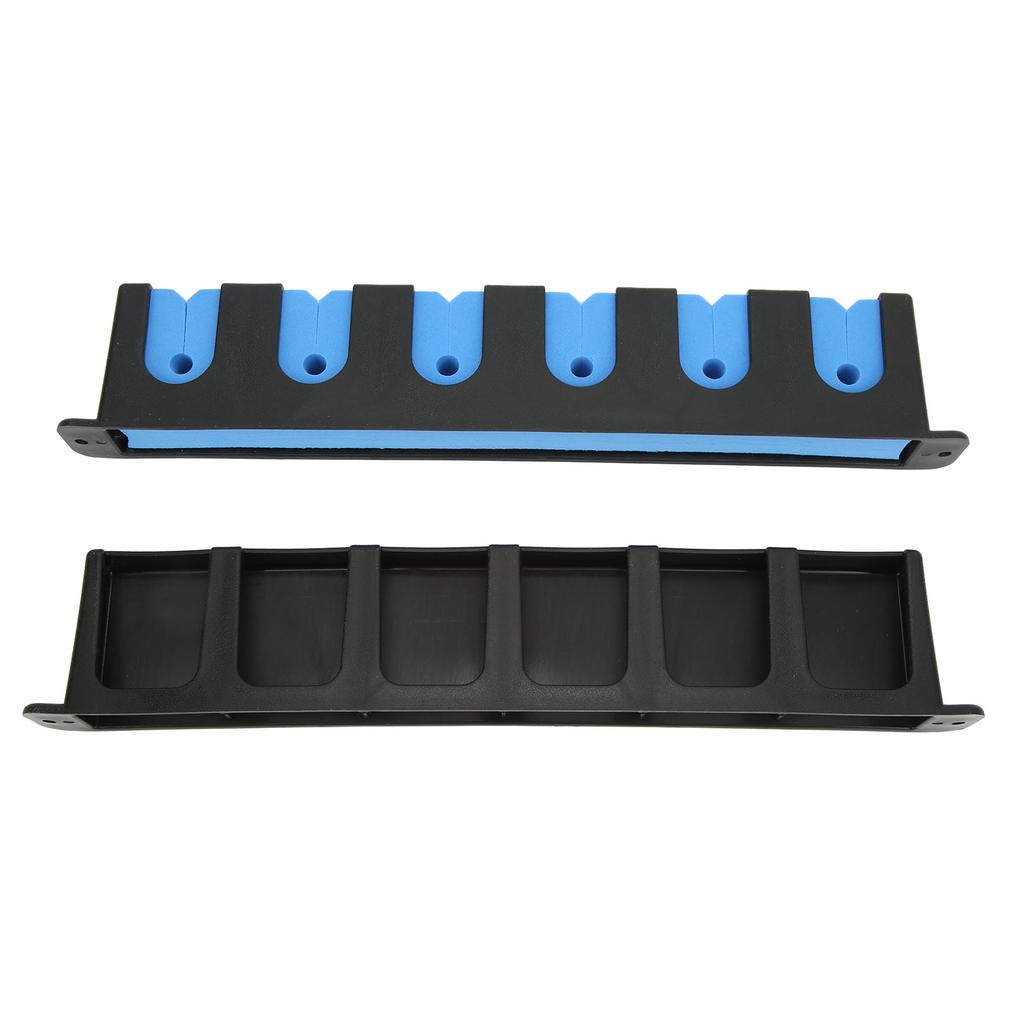 2Pcs Wall Mounted Fishing Rod Rack Orderly Storage Space Saving Anti Scratch Horizontal Fishing Rod Holder for Household