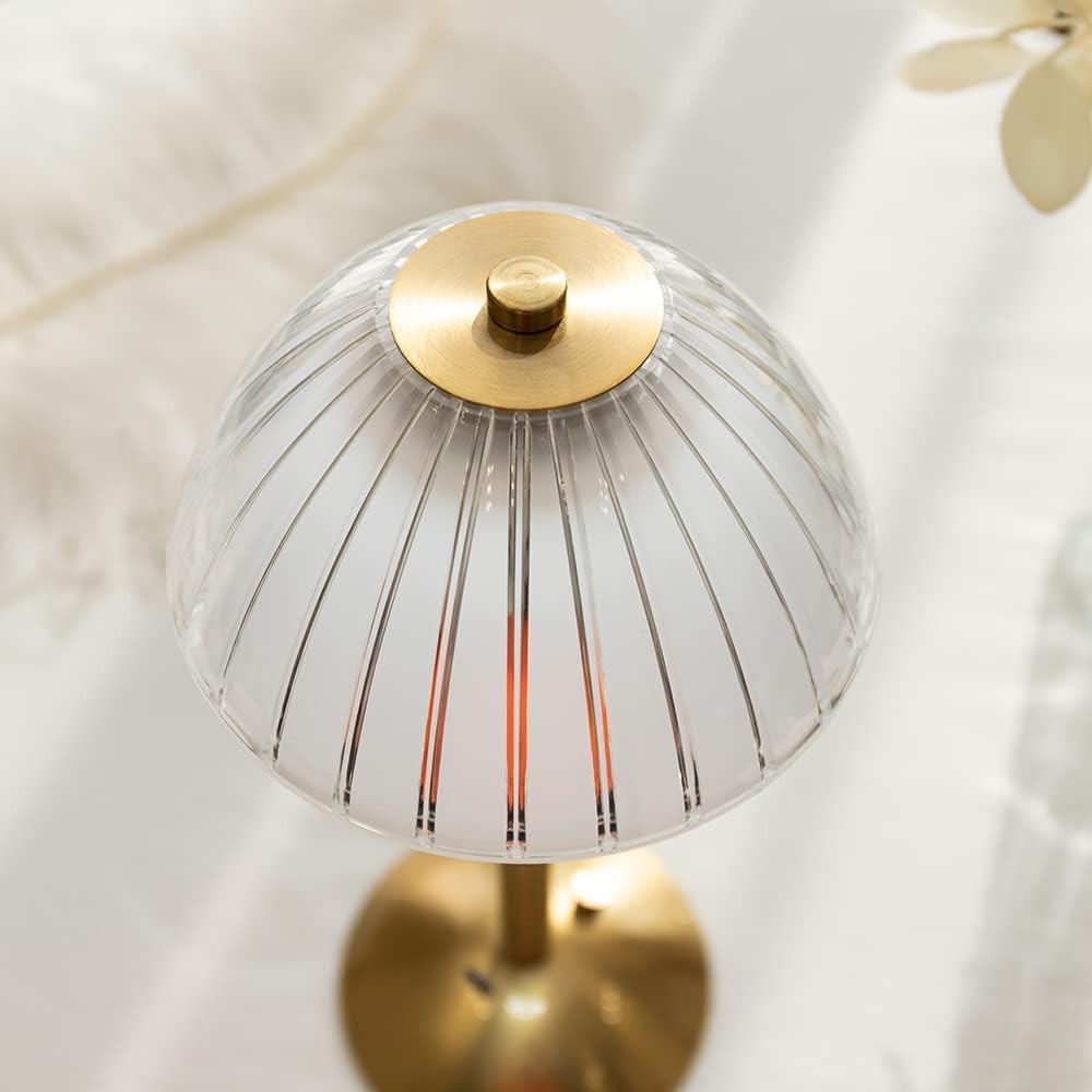 Kristall Tischlampe Dreifarbig Dimmbar Wohnzimmer Atmosphärenlampen Augenschutz Nachtlicht Schlafzimmer Kabellose Nachttischlampen