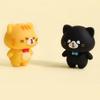 3pcs Cats Diary Eraser Mini Size Cartoon Design Less Dust PVC Cleaning Tools for Pencil Office School Student