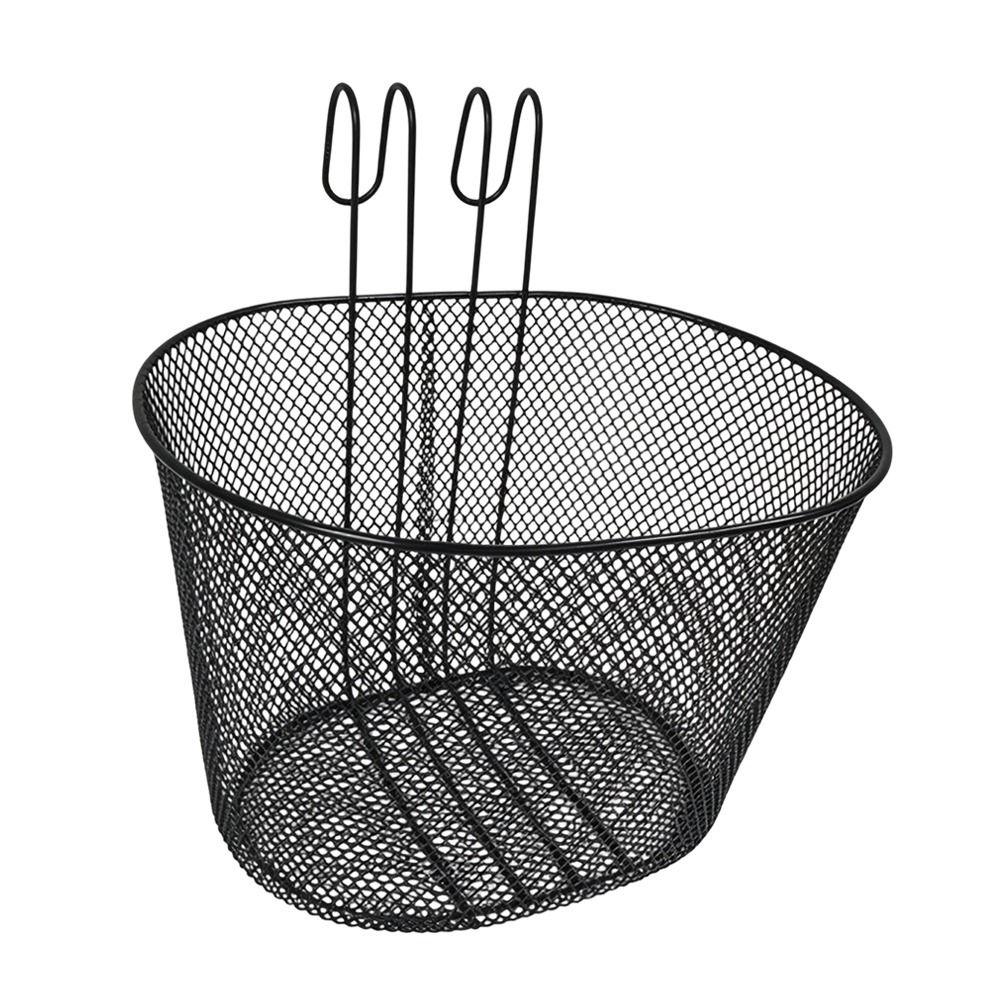 28*23*23cm Bike Front Basket Iron E-Scooter E-bike Basket Bicycle Front Handlebar Basket
