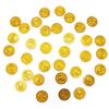 10pcs Pirates Gold Coins Plastic Gold Coins Props Game Accessary Funny Playing Toys for Kids Children Gold Coins Props (Golden)