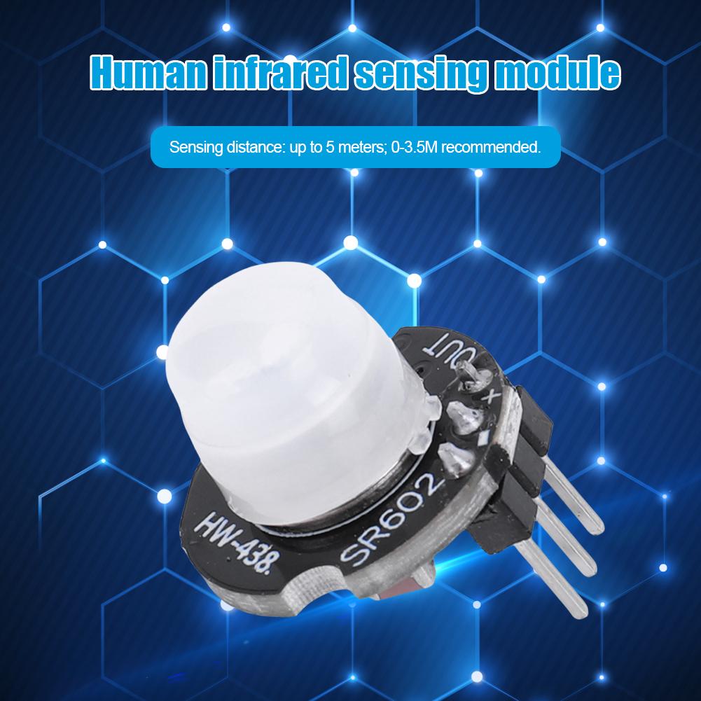 SR602 Comutator senzorial infraroșu piroelectric cu lentilă infraroșu corp uman modul de mișcare infraroșu sensibilitate ridicată pentru Arduino DIY