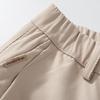 Men's Black Casual Chino Shorts Elastic Waist, Button Fly, Pocket Design for Summer Streetwear & Daily Wear
