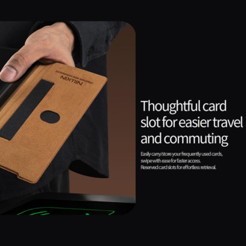Pro pouzdra na telefon Samsung Galaxy Z Fold 7 Nillkin Flip Kožené pouzdro Luxusní peněženka Business styl se slotem na karty Tašky na telefon Zadní kryt