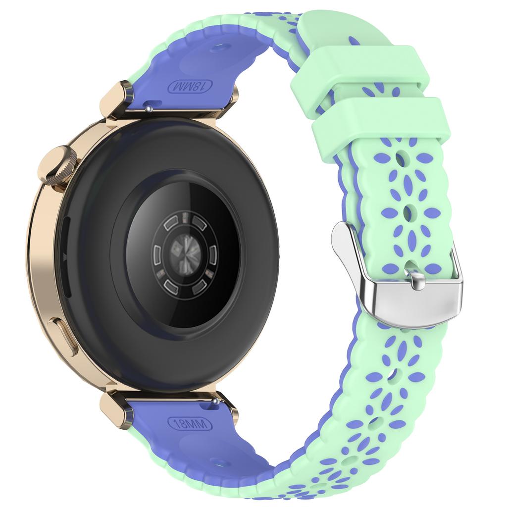 20mm silikonový řemínek pro Samsung Galaxy Watch7 44mm/6/5/4/4 Classic se vzorem slunečnice, dvoubarevný řemínek k hodinkám