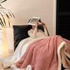 LISM Jacquard Thickened Velvet Lamb Fleece Blanket