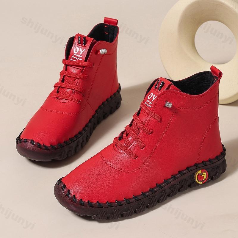 Fashion Retro Soft Soled Comfortable High Top Casual Shoes for Women 2025 Autumn New Breathable Fashion Versatile Non Slip Flat Sneakers