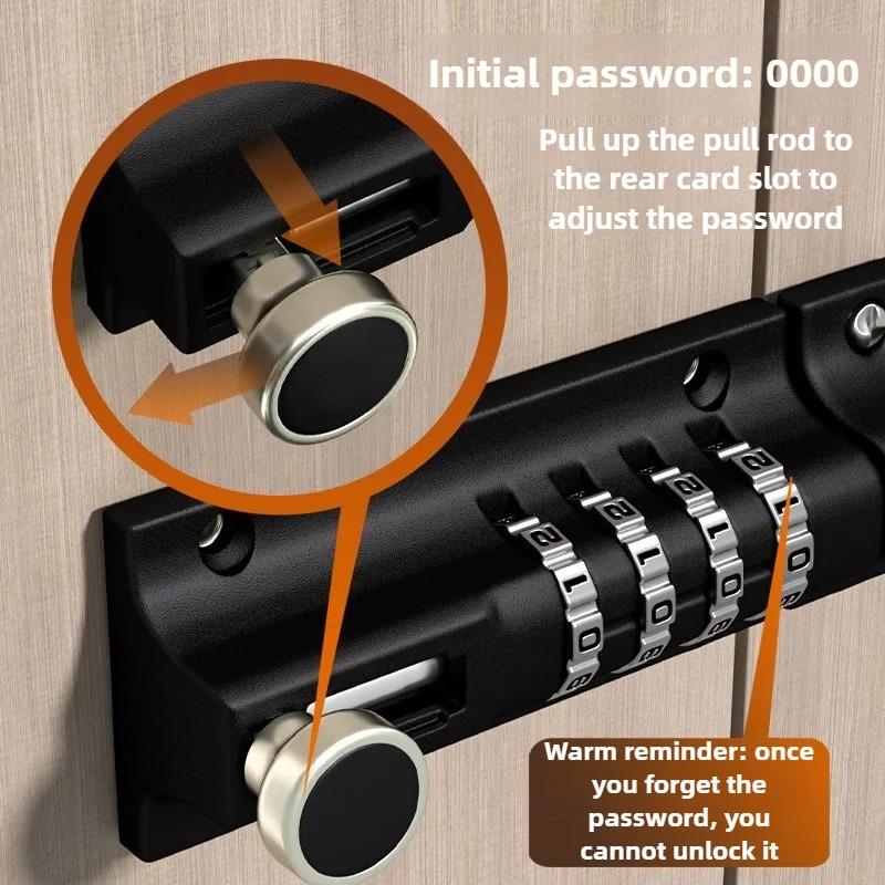 Safety zinc alloy anti-theft bolt machinery 4 sets of digital combination code lock wooden door storage cabinet tongue cam lock