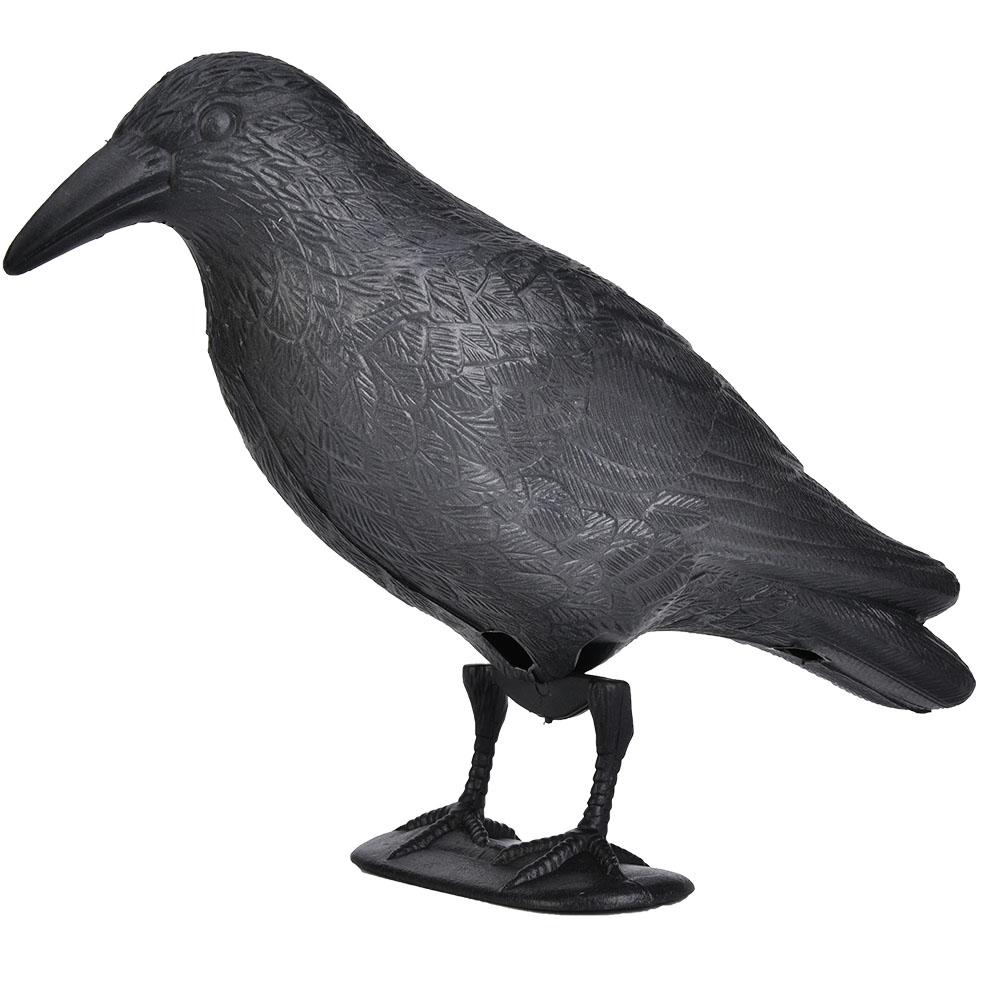 Unique Simulation Crow Hunting Bait Tool Holiday Decoration Desktop Decor Black