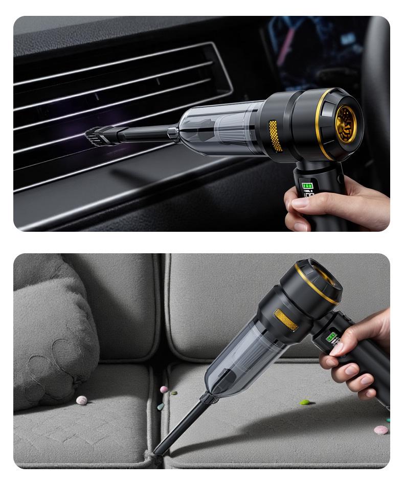 Wireless Handheld Car Vacuum Cleaner with Power Display & Brushless Motor