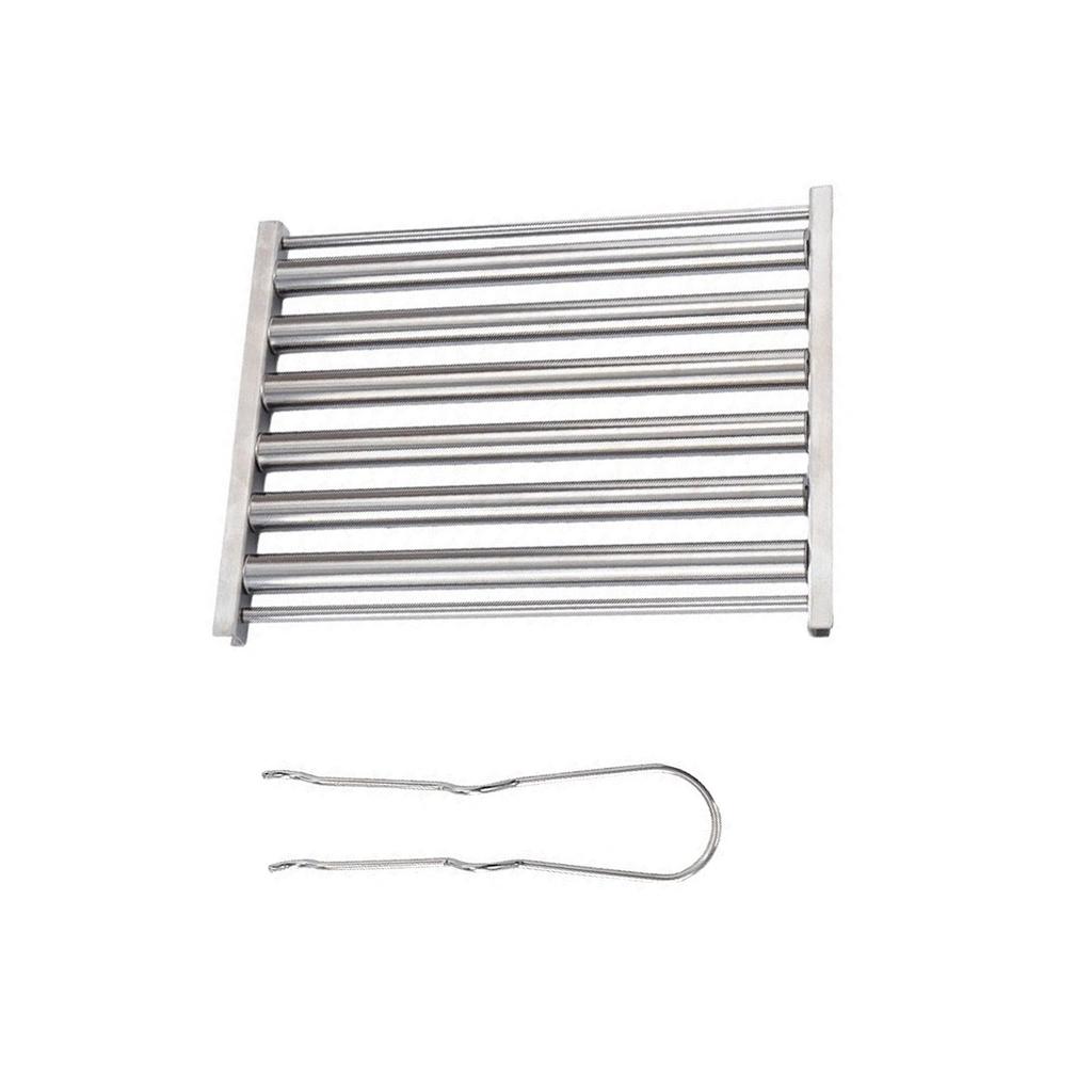 Hot Dog Roller Sausage Roller Rack Stainless Steel Barbecue Hot Dog Rack Sausage Grills Rack for Barbecue Enthusiasts