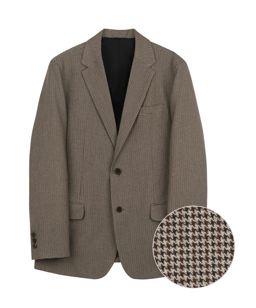 Suare Houndstooth Switch Single Jacket
