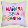 Manana Sera Bonito Karol G Pillow Covers Cartoon Sofa Decorative Home Double-Sided Printing Short Plush Cute Cushion Cover