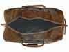 Full Grain Leather Duffle Bag with Shoe Compartment: Personalized Travel Luggage