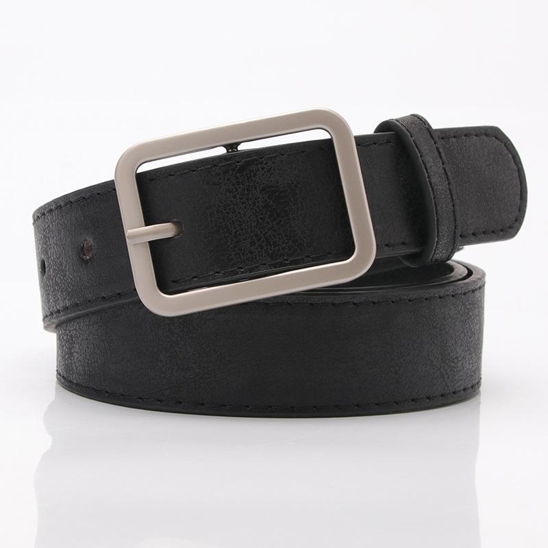 

Korean Versatile Women s Belt, Shiny Pu Alloy Buckle Belt, Jeans Decorative Belt, Student